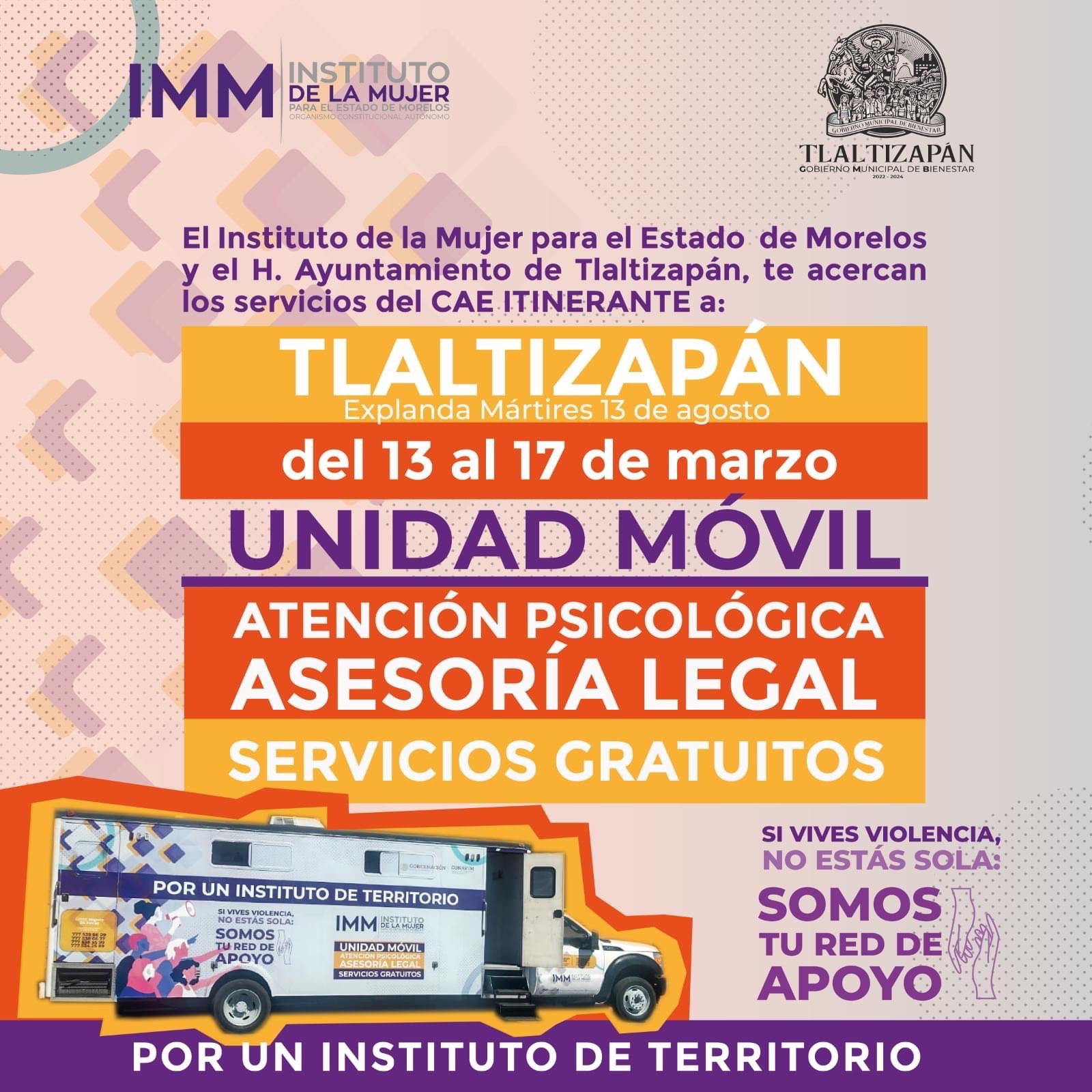 UNIDAD MOVIL DE LA MUJER EN TLALTIZAPÁN